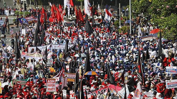 Waspadai Provokator, Aparat Keamanan Ingatkan Buruh Jaga Situasi Kondusif