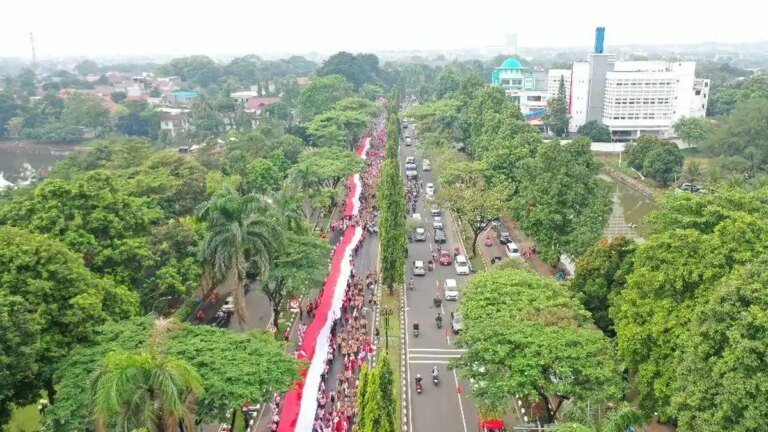Pemuda dan Mahasiswa Gaungkan Persatuan Tanpa Provokasi dalam Kirab Merah Putih